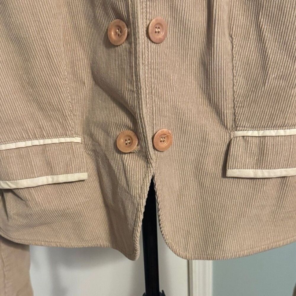 Vintage See By Chloe Beige Blazer with Button Accents - Picture 3 of 6